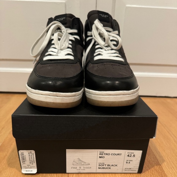 Men's Rag & Bone Retro Court Mid Sneaker - Picture 4 of 5